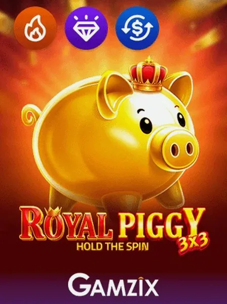 3x3 Royal Piggy Hold the Spin slot by Gamzix — Up Casino